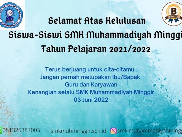 Pengumuman Kelulusan Siswa Kelas XII Tahun Pelajaran 2021/2022